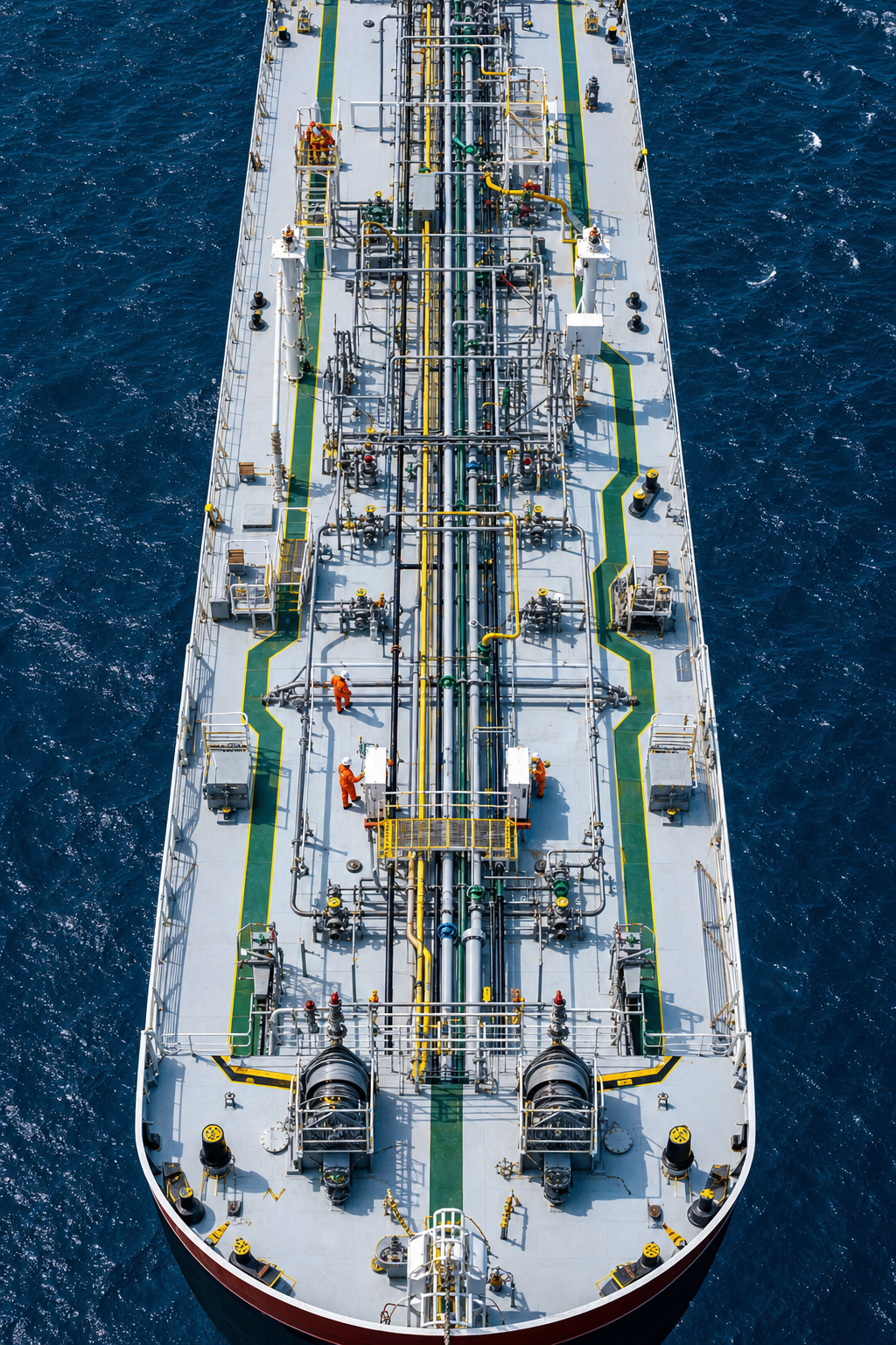 Tanker deck from above